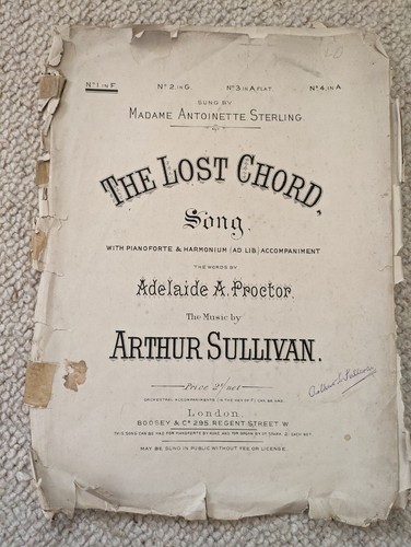 The lost chord arthur - chord,