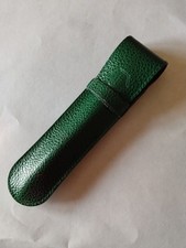 Étui Cuir Vert Stylo