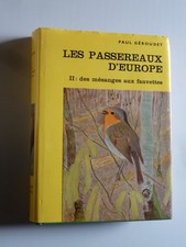 Paul Géroudet Les Passereaux II des mésanges aux fauvettes 1974 48 planches