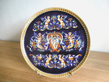 PLAT FAIENCE GIEN RENAISSANCE BLEU ANCIEN diam : 30 cm. jm.