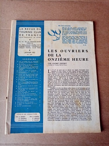 Revue touring club de - touring,