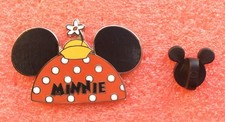 T09 Pins DISNEY Chapeau Oreilles de Mickey MINNIE MOUSE pin trading hidden lapel