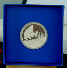 MEDAILLE  TINTIN  " LE SECRET DE LA LICORNE "   MONNAIE DE PARIS   1995   ARGENT