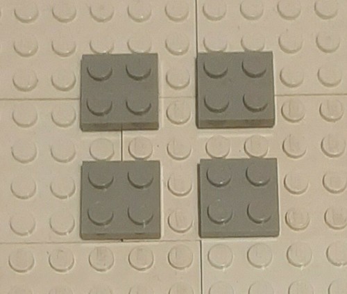 Plaques lego gris bleuté - 4,