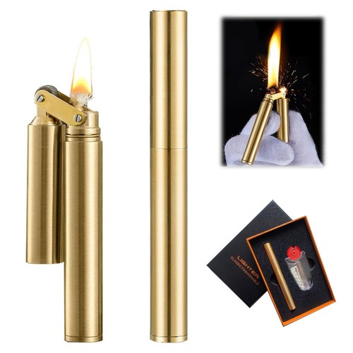 Briquet vintage doré fin - doré, x