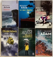 6 romans OLIVIER ADAM  livre lot roman poche