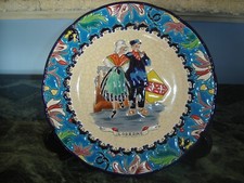 Superbe assiette en émaux