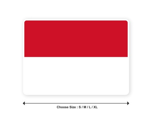 Sticker drapeau monaco - drapeau,