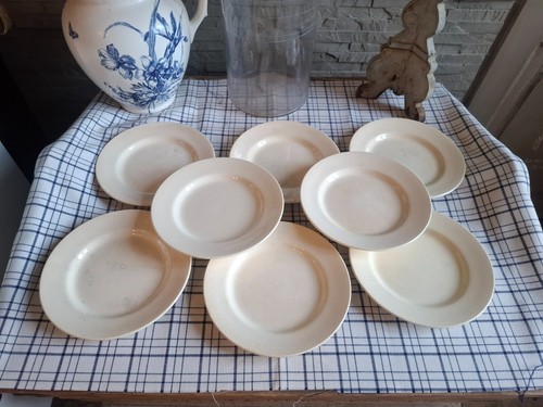 Assiettes dessert faience - 8,