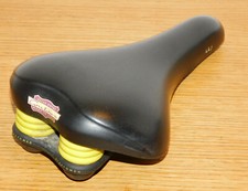 SELLE de VELO contour ROYAL italy made italia NOIRE Elastomer BIKE VTT ville