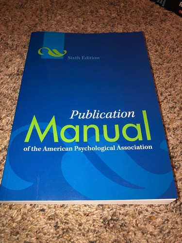 Publication manual the apa - publication,