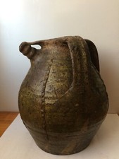 ancienne cruche 18ème en terre vernissée, Beauronne, Dordogne?