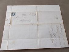 LETTRE.TIMBRE.EMPIRE.ENTREPRISE.TISSUS.TOULOUSE A M.ROSES.VILLEFRANCHE.AVEYRON.