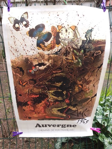 Ancienne affiche chemin - ancienne, de