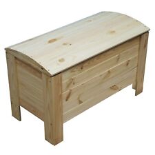 Coffre en bois avec couvercle pour à jouets, livres, linge sale ou chaussures a*