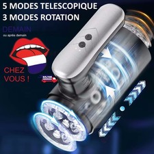 24h/48h Masturbateur vagin automatique va et vient rotation 1 main sextoys