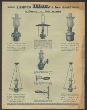 PARIS (XIX°) USINE de LAMPE & LUMINAIRE à ESSENCE LILOR "LIOTARD Freres" 1930