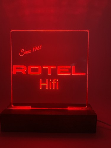 Rotel power amplifier - power, led