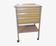 desserte de dentiste en fer avec 3 tiroirs 