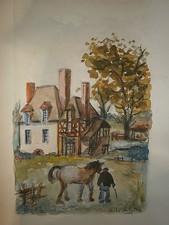 Aquarelle André Scheterne