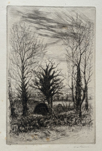 Grange gravure eau - gravure, jean