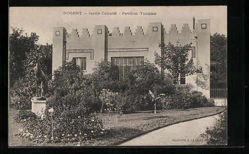 Cpa nogent jardin colonial - cpa,