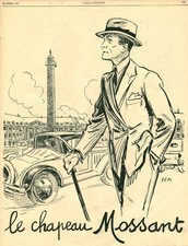 Publicité ancienne le chapeau