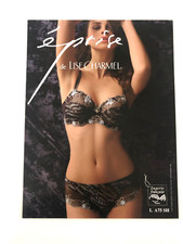 CARTON PLV AFFICHE LINGERIE LISE CHARMEL 41X31CM