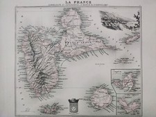 Carte géographique ancienne -