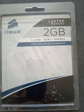 Ram Ordinateur Portable- Corsair-2GBx1-DDT2-800MHz- Laptop memory. Ds sa boite.