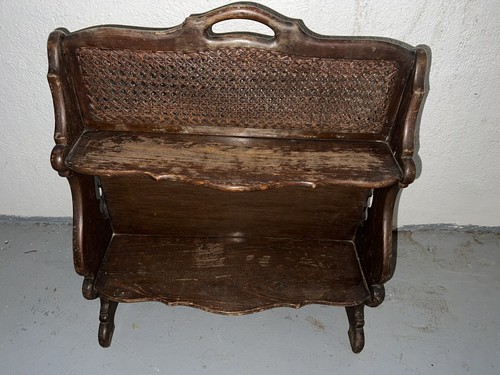Vintage meuble chevet bois - meuble,