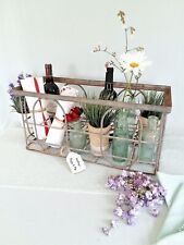 Vintage 1950s Metal Bottle Crate. Bottle Rack. 12 Bottle Compartments. Stackable