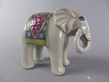 EMAUX DE LOUVIERE BEL ELEPHANT EN CERAMIQUE EMAILLEE JUMBO EXOTIC ANIMAL 434