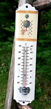 Thermomètre émaillé jardin arbre topiaire 25 cm émail véritable made in France