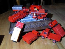 lot de 9 Voitures de Pompiers miniature camion jouet ancien marque Solido ,