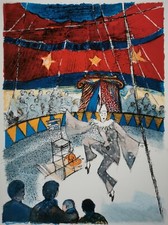 Guy Bardone lithographie Papier Arches