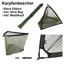 42 " Epuisette Carpe + Sac 107cm Bügelöffnung Atterrissage Filet Avec Noir