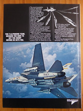 1/1984 PUB GRUMMAN AEROSPACE F-14 TOMCAT US NAVY AWG-9 PHOENIX ORIGINAL AD