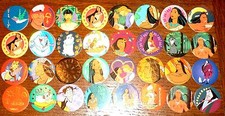 POGS - L-POCA32 024 Lot de 32 Pogs POCAHONTAS DISNEY Neufs