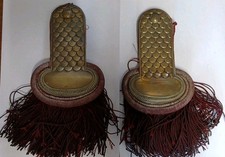 Paire D'Épaulettes De Sapeurs-pompiers De Paris 19ème Siècle 