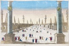 Medina Arabie Saoudite Cimetière Al-Baqi Guckkastenblatt Gravure Optique 1780