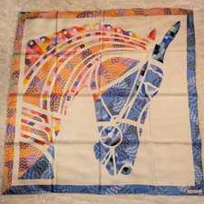 HERMES Foulard Carre 90 Marble