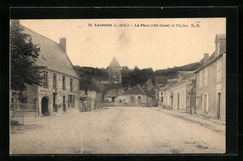 Cpa lavardin place et - cpa,