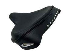 Jupe en cuir noir Solo Seat Harley Knucklehead Panhead Shovel TC Bobber | Fit