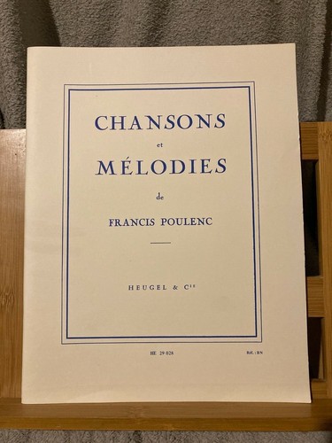 Francis poulenc chansons - chansons, et