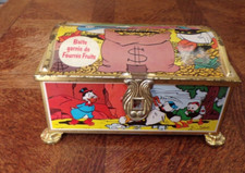 ANCIENNE boite coffre  TIRELIRE DISNEY sous PICSOU RIRI FIFI LOULOU 60's 70's