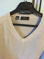 Pull bleu col V zara basic