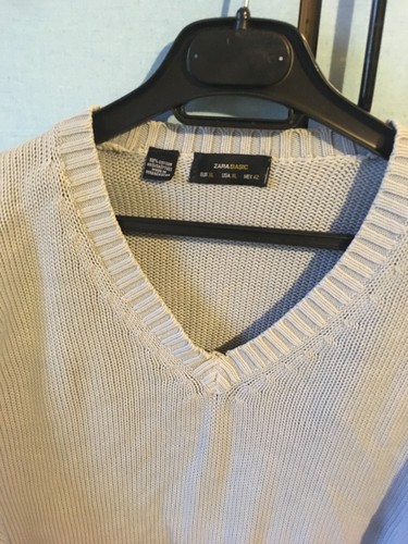 Pull bleu col zara - pull, v