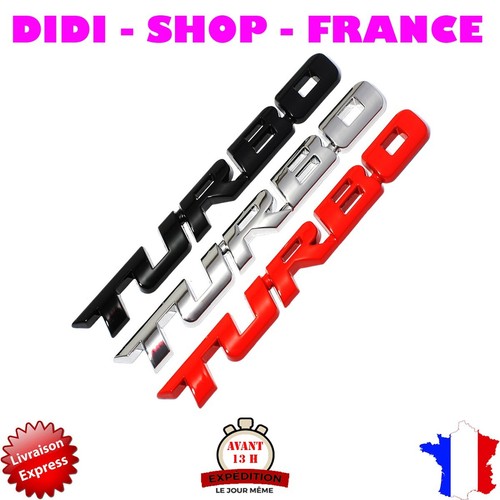 Insigne métal turbo - 3d,