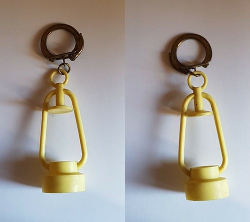 Porte clés lanterne jaune - lanterne,